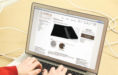 Lorca sito internet, pagina interna